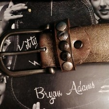 COWBOYSBELT genuine leather echtes Leder Damen Gürtel Paietten Nieten 85cm