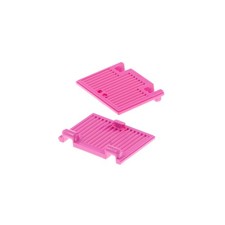 2x Lego Door Leaf 1x2x3 Dark