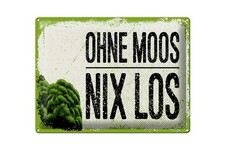 Blechschild Spruch 30x40 cm