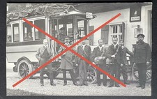 Foto ~ kgl. bayerische Post / Kraftpost Omnibus m. Passagieren Bad Kreuth ~ 1910