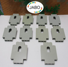 (F10 / 5 ) LEGO 10 x Mauer Wand 4444 althell grau Ritterburg 6086 6082 6080 6074