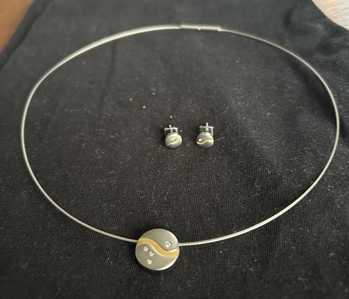 Boccia titanium schmuckset - titanium,
