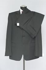 180 PW53 PIERRE CARDIN  Anzug Sakko Gr.54 Hose Gr. 50 schwarz Streifen Einreiher