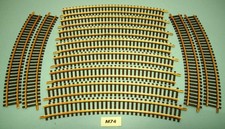 12 gebogene Gleise 6030 - R415 vom FLEISCHMANN H0 Modellgleis - (M74)