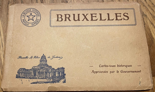 Antik postkartenalbum brüssel - antik,