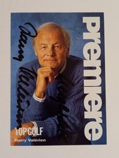 Harry Valerien - Premiere, Top Golf, aktuelle Sportstudio - original Autogramm -