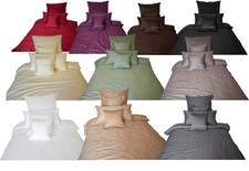 Kissenbezug Bettdeckenbezug Satin Ab 40x40 bis 155x220cm mit ZIP 10 Div. Farben 