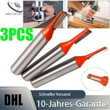 3X Schaft Nutfräser Holz Fräser Router Bit für Oberfräse 8mm Schneiden Nutfräsen