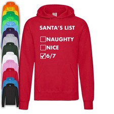 Weihnachts-Hoodie Weihnachtsmann 6-7 Liste