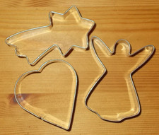 Ausstecher Engel Komet 8cm Herz Tiefe Metall Lebkuchen Ausstechformen Weihnacht