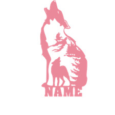 LED 'Heulender Wolf'