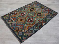 154x105 cm orient Teppich Afghan Turkmen Nomaden Pflanzenfarbe kelim kilim No5