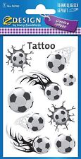 Kinder Tattoo Fussball Klebe Aufkleber Sticker Karneval Halloween Geburtstag neu