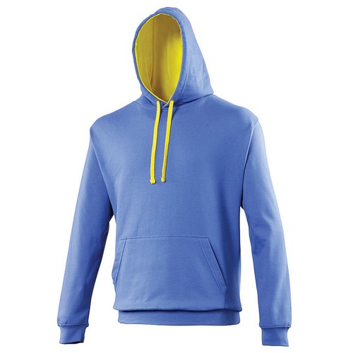 Unisex kontrast hoodie - unisex,