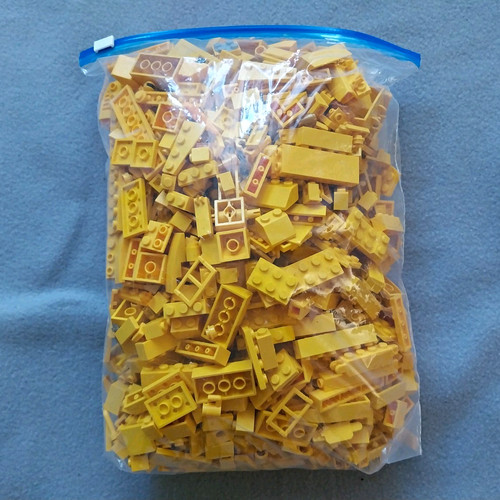 Lego konvolut 1kg - konvolut,, gelb