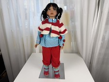 Künstlerpuppe Angela Sutter Vinyl Puppe 68 cm.  Top Zustand 
