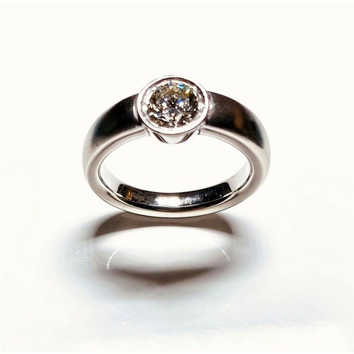 Ring platin 950 1 02ct - 57-,