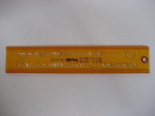 Rotring schriftschablone din - schriftschablone,