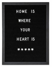 levandeo Buchstaben Tafel Holz 30x40cm Letter Board Schwarz Stoff Stecktafel
