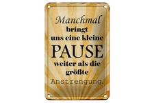 mrdeco Metall Schild 12x18cm