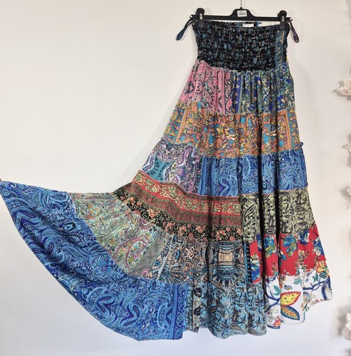 Farbenfroher maxirock boho - farbenfroher,