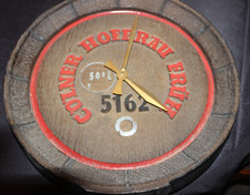 Fassboden Werbeschild -UHR -FRÜH KÖLSCH   Kunststoff Holzoptik Brauerei Bierfass