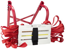 Smartwares Rettungsleiter Feuerleiter Fluchtleiter Leiter 450 kg Belastbar 4,5 m