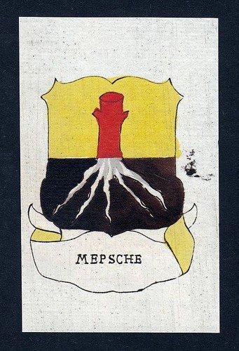 1800 mepsche wappen - wappen, adel