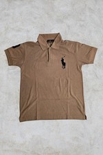 Polo Ralph Lauren Poloshirt Braun Polo Kurzarm Herren Damen Elegant Größe M