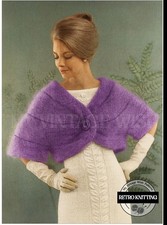 50er Jahre Mohair Bolero Vintage Strickmuster Kopie