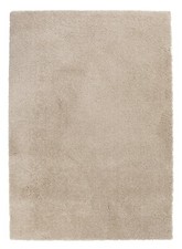 Teppich Hochflor Shaggy Wohnzimmer Webteppich Zottelteppich Sand 60x115 cm