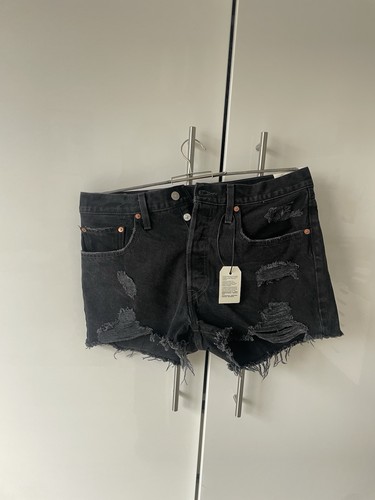 Levis 501 schwarze ripped - levis,