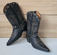 Wrangler Leder Cowboystiefel