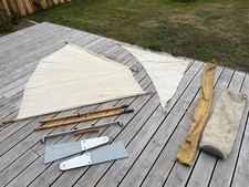 Pouch Segelanlage Fledermaussegel mit Vorsegel für Faltboot RZ 85 MTW Kolibri