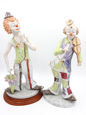 Porzellan Clowns 2stück groß 36cm