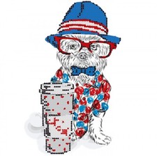 Perlenstickbild  Bild