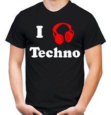 I love Techno Männer T-Shirt
