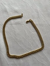 vergoldete Kette, 45 cm lang, große Glieder