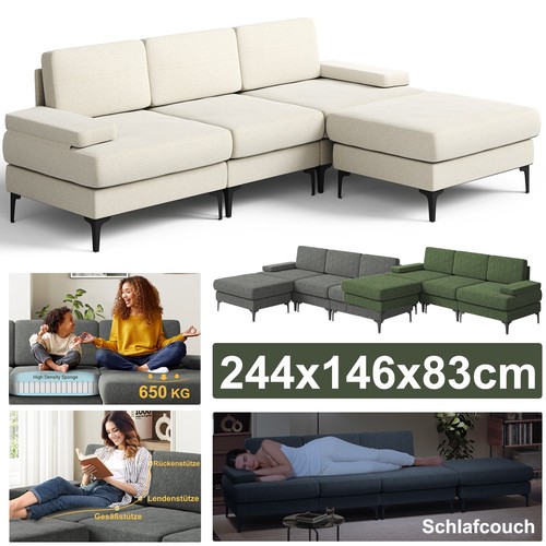 Ecksofa form chenille - ecksofa, l-form