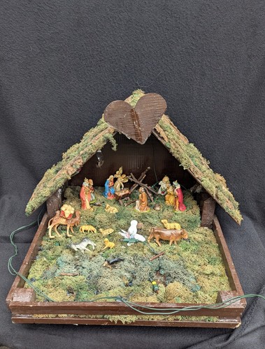 Weihnachtskrippe krippenstall - weihnachtskrippe,