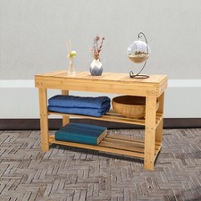 Schuhschrank Badezimmer Wohnzimmer Regal Ablage Fach Design WOW - aus Bambusholz