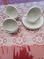 Friesland La Belle weiß 6 Suppentassen und 3 Unterteller dazu