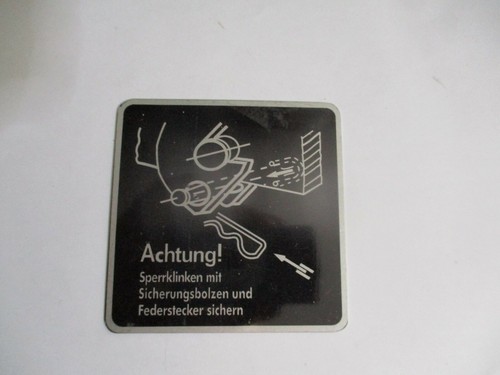 Typenschild schild seilwinde - schild,