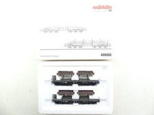 Märklin H0 48666 Schwerlastwagen-Set "Strangguss" DB, AC, NEM, NEU in OVP #61699