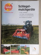 HUMUS Schlegel Mulchgeräte Mulcher Prospekt Traktor Bulldog Schlepper
