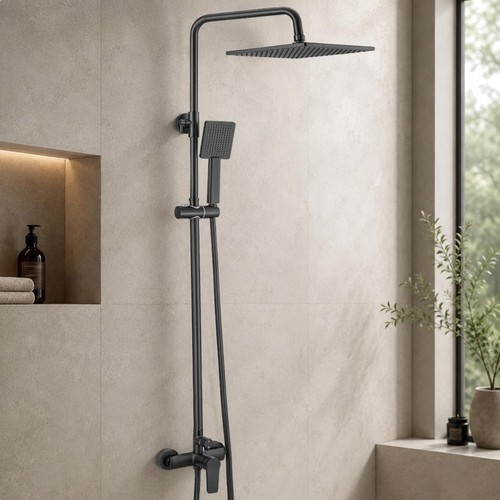 Duschset duscharmatur schwarz - duschset,