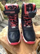 Winterstiefel Schneestiefel Mädchen Gr.36 Pink/Blau mit Klettverschluss Pepperts