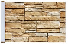 MAXIMEX Balkon Sicht Schutz 5 m MAUER MOTIV Terrasse Wind Verkleidung Umrandung