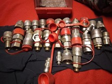 Hydraulikkupplungen Set 24 Stück  37 mm / 44 mm/48 mm Gebraucht Teils Neuwertig