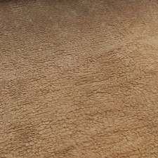 Lockiger Teddy Webpelz Stoff Material - Haferflocken - R1